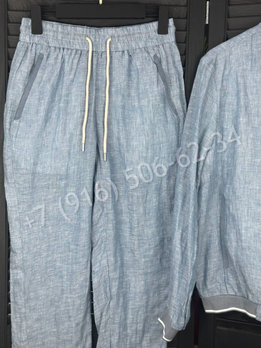 Прогулочный костюм из льна KITON 31411