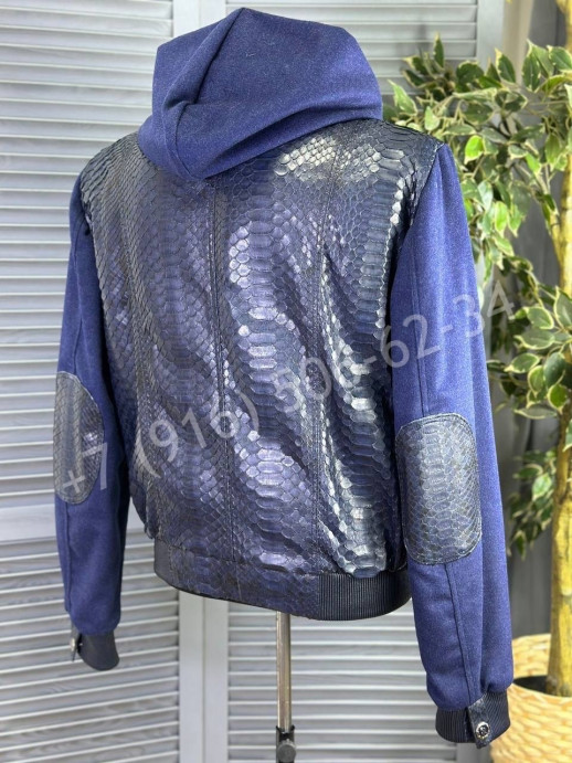 Куртка Stefano Ricci со вставками кожи питона 22229