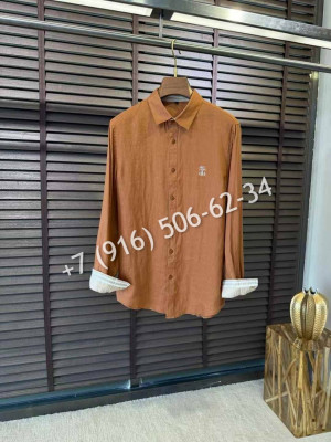 Рубашка Brunello Cucinelli из льна 31300 1