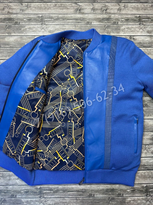 Куртка ZILLI со вставками кожи крокодила 7334