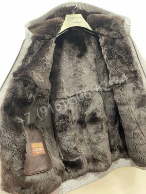 Кашемировая куртка Loro Piana с мехом бобра 22430