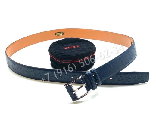 Ремень ZILLI из кожи крокодила 6544