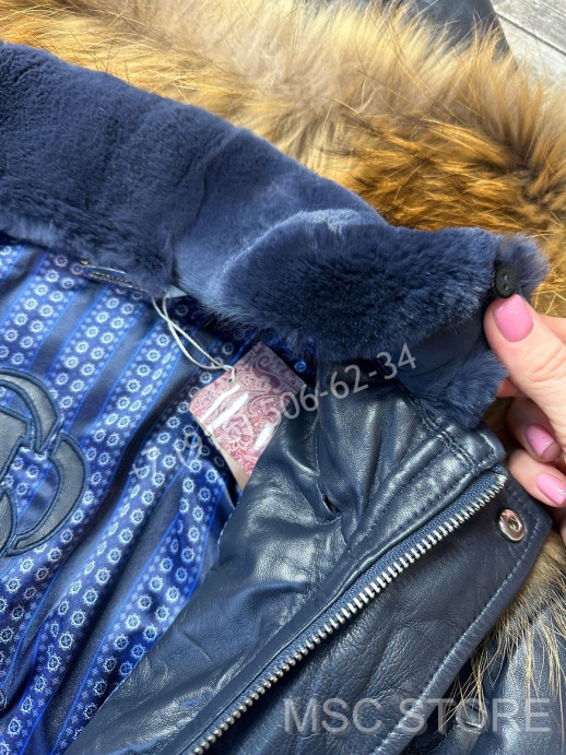 Кожаная куртка Stefano Ricci со вставками из натуральной кожи крокодила 9179