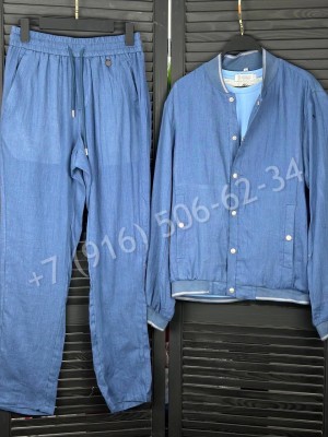 Прогулочный костюм из льна Brunello Cucinelli 31413