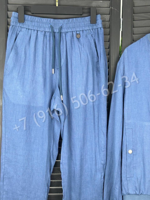 Прогулочный костюм из льна Brunello Cucinelli 31413