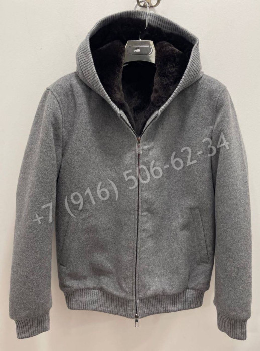 Кашемировая куртка Loro Piana с мехом бобра 22431