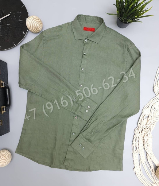 Рубашка ISAIA ( лен ) 16215