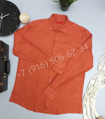 Рубашка ISAIA ( лен ) 16215