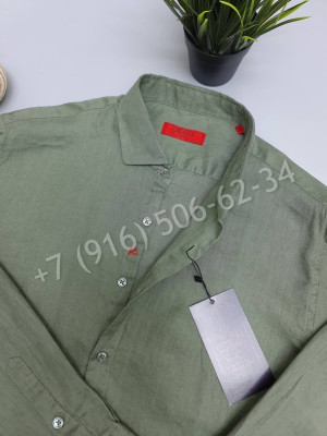 Рубашка ISAIA ( лен ) 16215