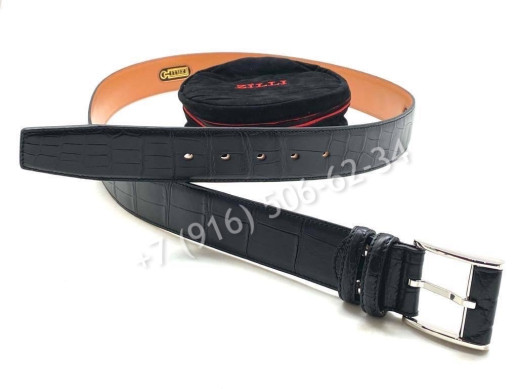 Ремень ZILLI из кожи крокодила 6545