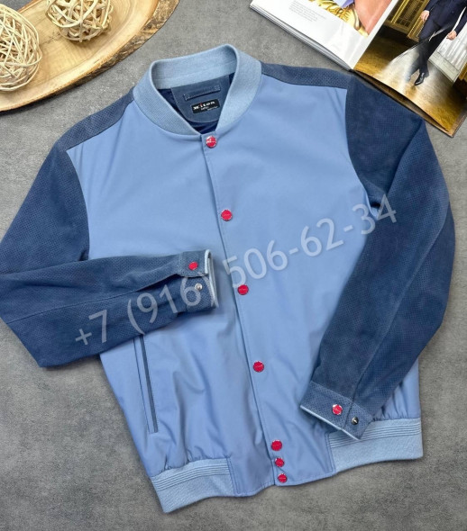 Куртка комбинированная с замшей KITON 28107