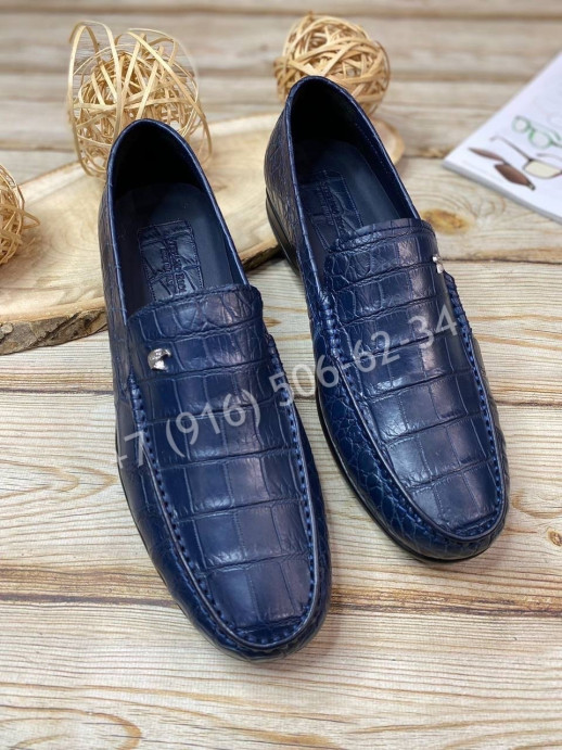 Лоферы Stefano Ricci из кожи крокодил 7735