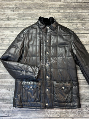 Кожаная куртка Stefano Ricci со вставками из натуральной кожи крокодила 9180