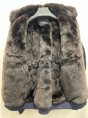 Кашемировая куртка KITON с мехом бобра 22432