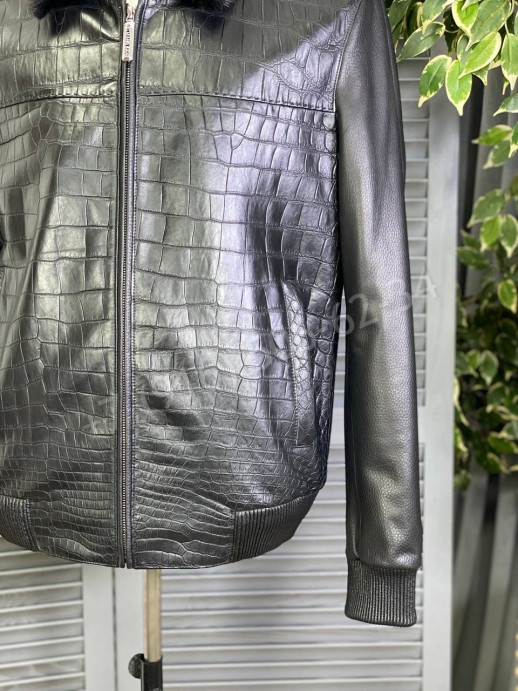 Кожаная куртка Stefano Ricci из кожи крокодила 13550