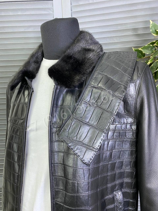 Кожаная куртка Stefano Ricci из кожи крокодила 13550
