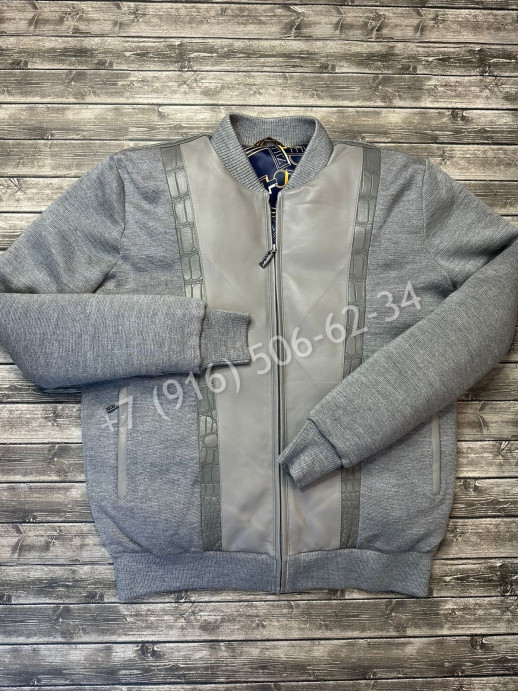 Куртка ZILLI со вставками кожи крокодила 7337