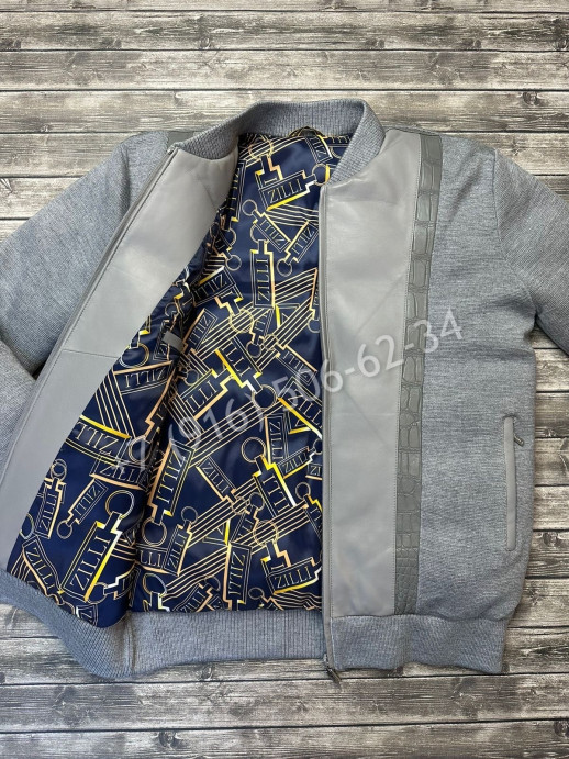 Куртка ZILLI со вставками кожи крокодила 7337