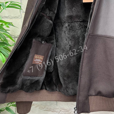 Кожаная куртка на меху Loro Piana 7636