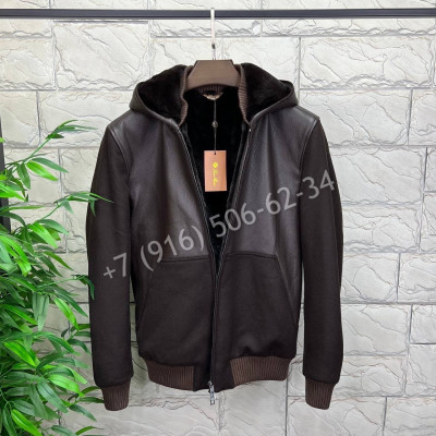 Кожаная куртка на меху Loro Piana 7636