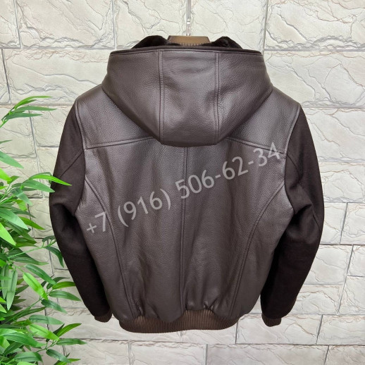 Кожаная куртка на меху Loro Piana 7636