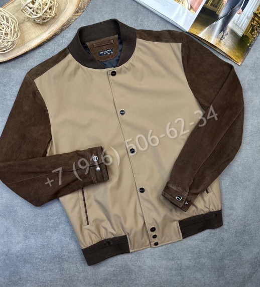 Куртка комбинированная с замшей KITON 28108
