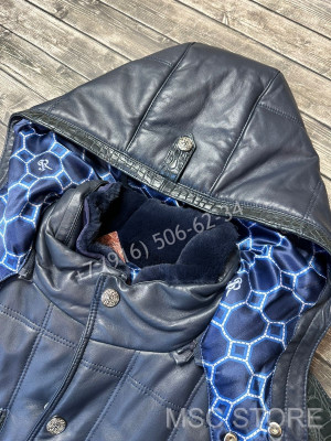 Кожаная куртка Stefano Ricci со вставками из натуральной кожи крокодила 9181