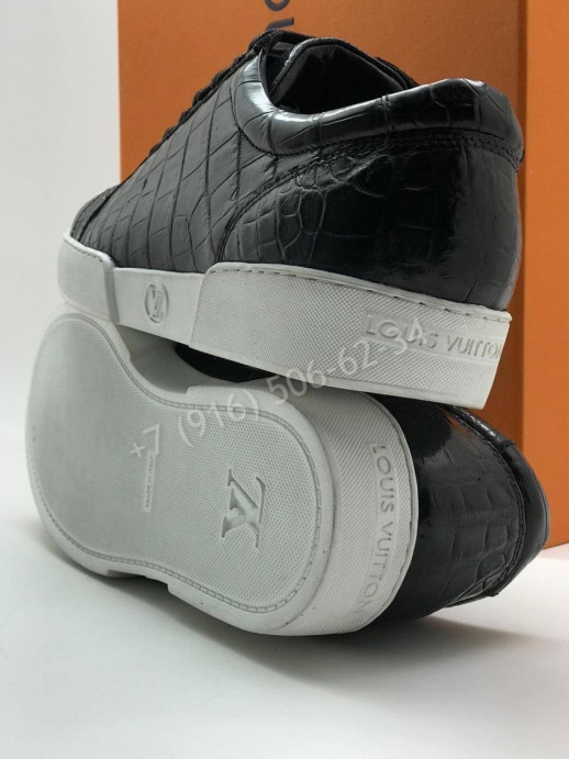 Кеды Louis Vuitton из кожи крокодила 11301