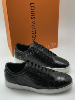 Кеды Louis Vuitton из кожи крокодила 11301