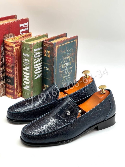Лоферы Stefano Ricci из кожи крокодила 6354
