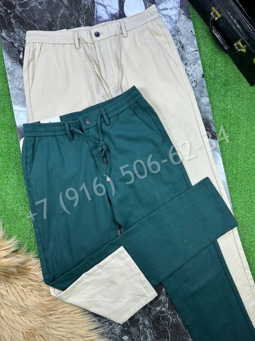 Брюки из льна Zegna 17727