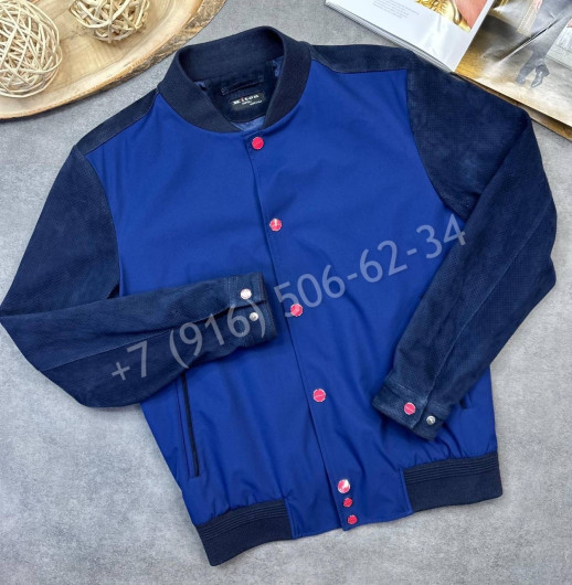 Куртка комбинированная с замшей KITON 28109