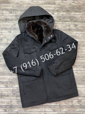 Пальто Loro Piana мех бобра/ кашемир 6279 2