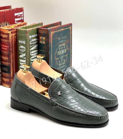Лоферы Stefano Ricci из кожи крокодила 6355