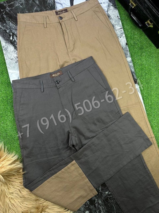 Брюки из льна Loro Piana 17728