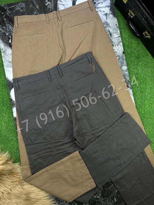 Брюки из льна Loro Piana 17728