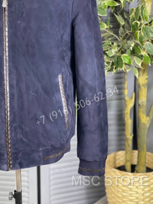 Замшевая куртка Brunello Cucinelli на меху (стриженый бобер) 8165