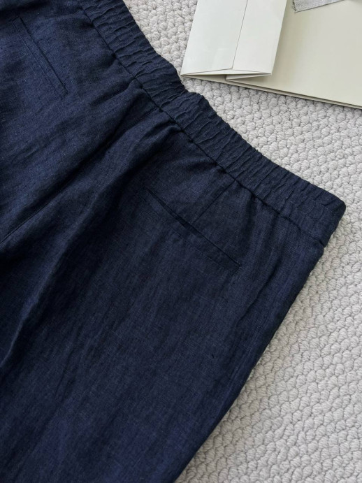 Брюки из льна Brunello Cucinelli 9937