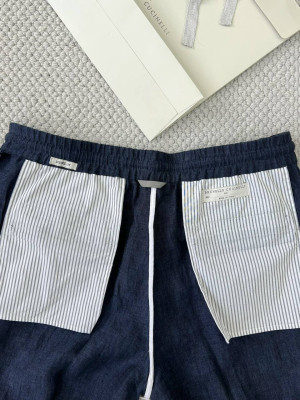Брюки из льна Brunello Cucinelli 9937