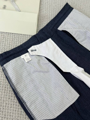 Брюки из льна Brunello Cucinelli 9937