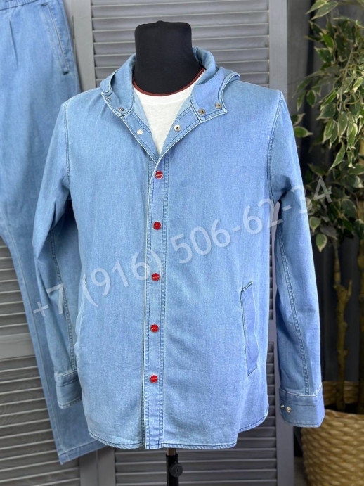 Прогулочный костюм из денима KITON 19435