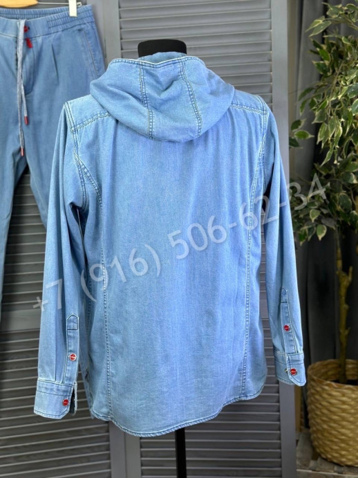 Прогулочный костюм из денима KITON 19435