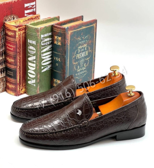 Лоферы Stefano Ricci из кожи крокодила 6357