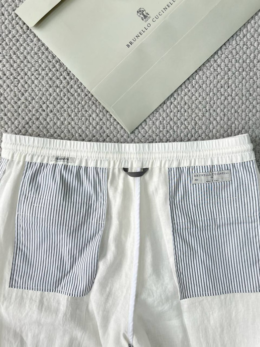 Брюки из льна Brunello Cucinelli 9938