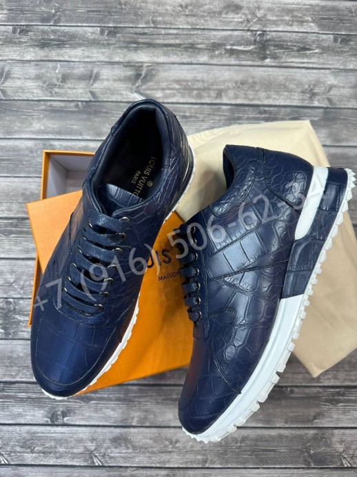 Кроссовки Louis Vuitton из кожи крокодила 18627