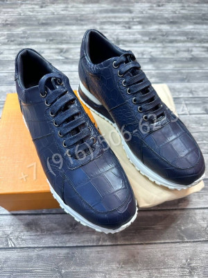 Кроссовки Louis Vuitton из кожи крокодила 18627