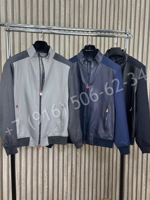 Кожаная куртка KITON 30812