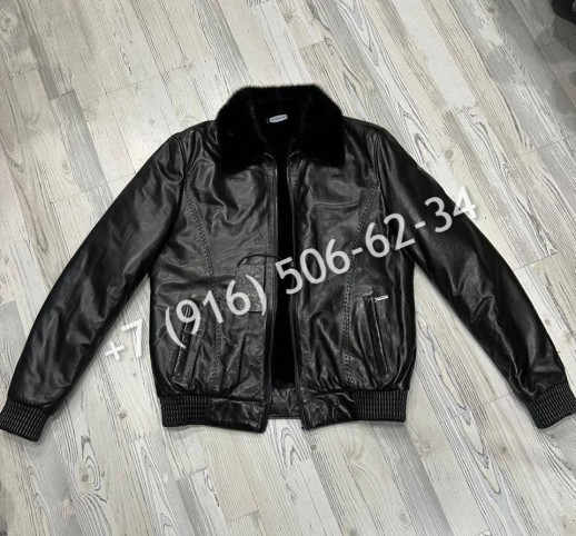 Кожаная куртка внутри норка Billionaire 7770 1