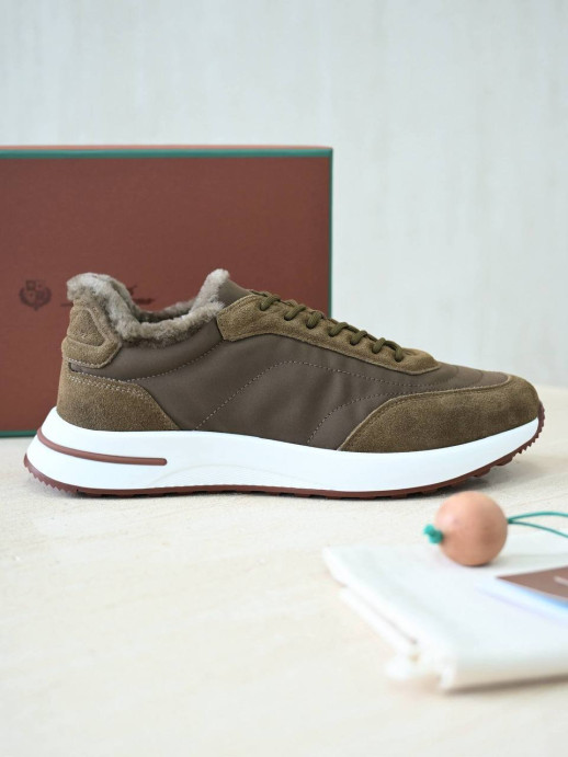 Кроссовки Loro Piana с мехом 5775 5
