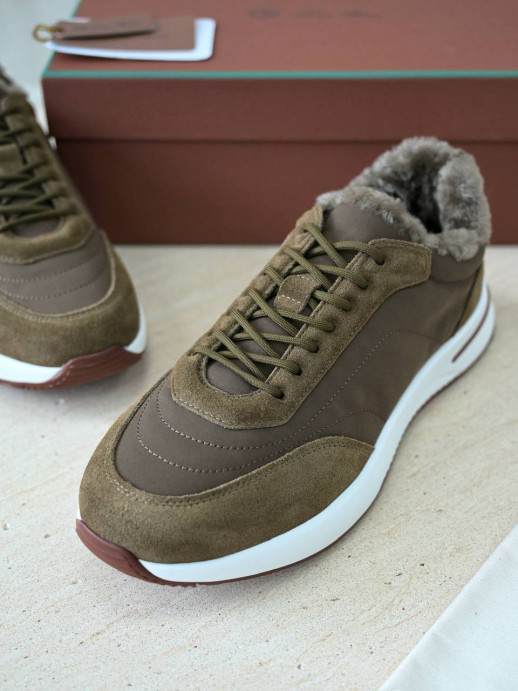 Кроссовки Loro Piana с мехом 5775 5